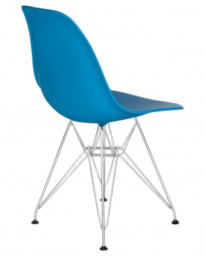Стул обеденный DOBRIN DSR, ножки хром, цвет голубой (BE-02) в Можге - mozhga.ok-mebel.com | фото 4