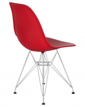 Стул обеденный DOBRIN DSR, ножки хром, цвет красный (R-02) в Можге - mozhga.ok-mebel.com | фото 4
