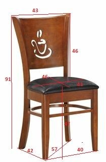 Стул обеденный DOBRIN JERRY, шоколад, чёрный в Можге - mozhga.ok-mebel.com | фото 11