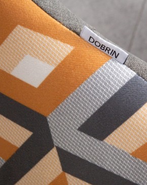 Стул обеденный DOBRIN MARKUS, ЭМАЛЬ ЧЕРНЫЙ МУАР ткань Candy Graphite+Escada Ochre в Можге - mozhga.ok-mebel.com | фото 10