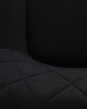 Стул обеденный DOBRIN ROBY, ЭМАЛЬ ЧЕРНЫЙ МУАР велюр Catania Black в Можге - mozhga.ok-mebel.com | фото 3