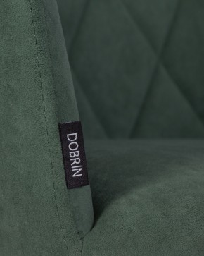 Стул обеденный DOBRIN ROBY, ЭМАЛЬ ЧЕРНЫЙ МУАР велюр Catania Izumrud в Можге - mozhga.ok-mebel.com | фото 9