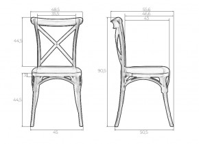 Стул обеденный DOBRIN ZILAN, цвет чёрный (B-03) в Можге - mozhga.ok-mebel.com | фото 9