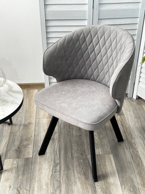 Стул SKAT 360 град. поворот. B22 Серый, велюр / черный каркас, М-City в Можге - mozhga.ok-mebel.com | фото 3