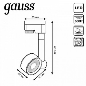 Светильник на штанге Gauss Track Light TR056 в Можге - mozhga.ok-mebel.com | фото 6
