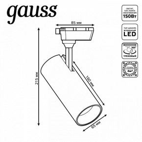 Светильник на штанге Gauss Track Light TR062 в Можге - mozhga.ok-mebel.com | фото 5
