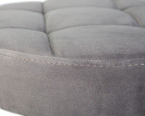 Табурет барный DOBRIN BRUNO BLACK, серый велюр (MJ9-75) в Можге - mozhga.ok-mebel.com | фото 4