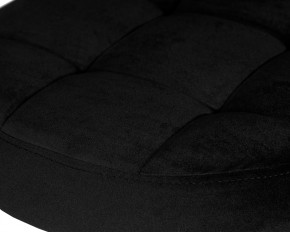 Табурет барный DOBRIN BRUNO GOLD, черный велюр (MJ9-101) в Можге - mozhga.ok-mebel.com | фото 4
