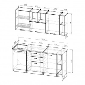 ТОМИЛЛА Кухонный гарнитур Макси 4 (1800 мм ) в Можге - mozhga.ok-mebel.com | фото 2