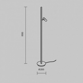 Торшер Maytoni Thin MOD395FL-L28BS3K в Можге - mozhga.ok-mebel.com | фото 4