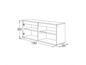 АЛЕКСАНДРА 26 Тумба для теле-радиоаппаратуры (ЛДСП) в Можге - mozhga.ok-mebel.com | фото 2