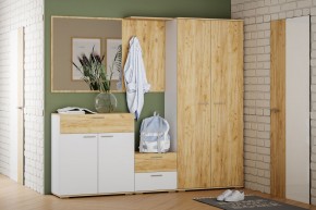 Тумба для обуви НМ 013.24 "Санти" (Белый/Крафт Золотой) в Можге - mozhga.ok-mebel.com | фото 3