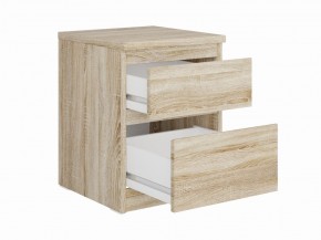 Тумба КАСТОР малая с двумя ящиками, цвет Дуб Сонома в Можге - mozhga.ok-mebel.com | фото 2