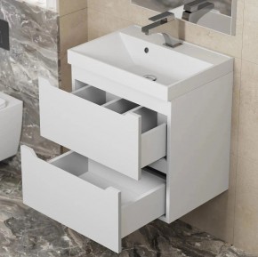 Тумба под раковину Uperwood Tanos 50 см, подвесная, белая матовая в Можге - mozhga.ok-mebel.com | фото 3