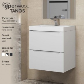 Тумба под раковину Uperwood Tanos 70 см, подвесная, белая матовая в Можге - mozhga.ok-mebel.com | фото 5