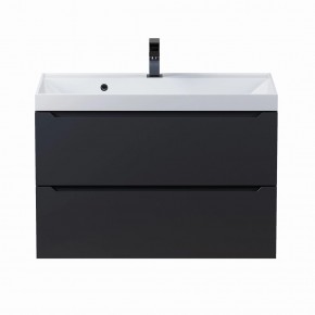Тумба под раковину Uperwood Tanos 80 см, подвесная, черная матовая в Можге - mozhga.ok-mebel.com | фото 8