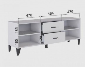 Тумба под ТВ ТВМ-6 (белый) в Можге - mozhga.ok-mebel.com | фото 2