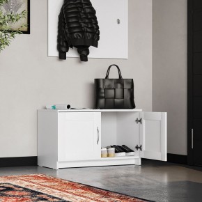 Тумба СИРИУС двухдверная низкая, цвет белый в Можге - mozhga.ok-mebel.com | фото 4