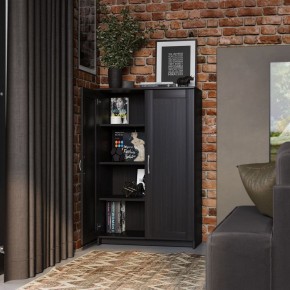 Тумба СИРИУС двухдверная высокая, цвет Дуб Венге в Можге - mozhga.ok-mebel.com | фото 4