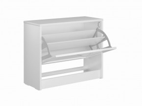 Тумба СИРИУС с откидной полкой для обуви, цвет белый в Можге - mozhga.ok-mebel.com | фото 3