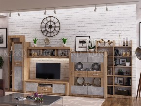 ТЕРРА Тумба Тв (Бетон темный/дуб сонома) в Можге - mozhga.ok-mebel.com | фото 2