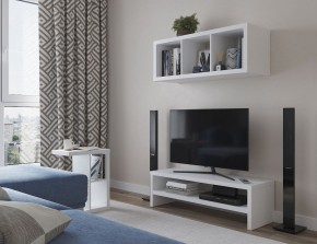 ТВ-тумба Энкель ТВ12, тамбурат, цвет белый в Можге - mozhga.ok-mebel.com | фото 4