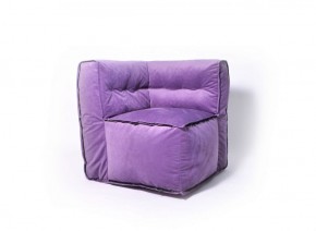 Угловое модульное бескаркасное кресло Комфорт (Фиолет велюр) в Можге - mozhga.ok-mebel.com | фото