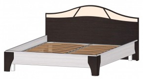 ВЕРОНА Кровать 1600 с основанием (Венге/Анкор светлый) в Можге - mozhga.ok-mebel.com | фото