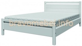 ВЕРОНИКА-1 Кровать из массива 1400 (Белый античный) в Можге - mozhga.ok-mebel.com | фото