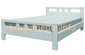 ВЕРОНИКА-2 Кровать из массива 1200 (Белый античный) в Можге - mozhga.ok-mebel.com | фото