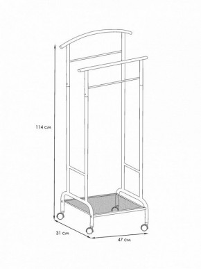 Вешалка для костюма Римини 2М в Можге - mozhga.ok-mebel.com | фото 4