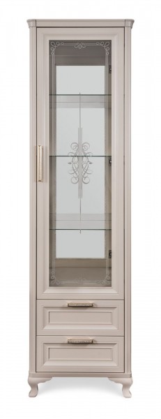 Витрина одностворчатая Мокко (бежевый) в Можге - mozhga.ok-mebel.com | фото 2