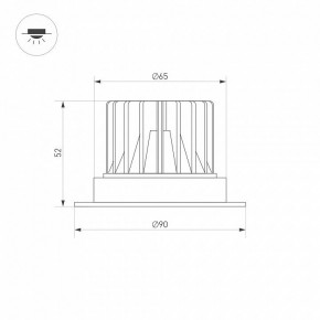 Встраиваемый светильник Arlight ATLAS 037060(1) в Можге - mozhga.ok-mebel.com | фото 2