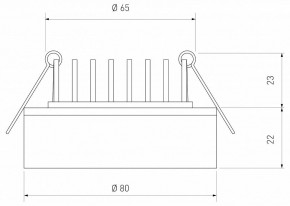 Встраиваемый светильник Elektrostandard  a032751 в Можге - mozhga.ok-mebel.com | фото 4