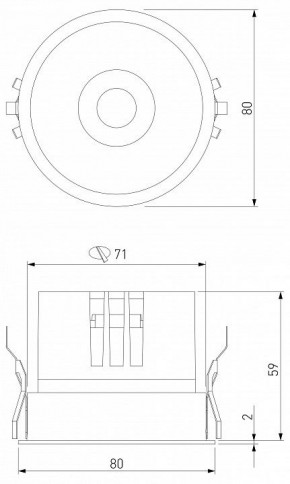 Встраиваемый светильник Elektrostandard Forte a069412 в Можге - mozhga.ok-mebel.com | фото 7