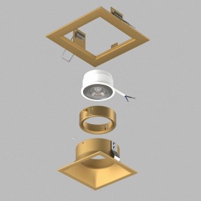 Встраиваемый светильник Lightstar Domino D51303GMOD в Можге - mozhga.ok-mebel.com | фото 3