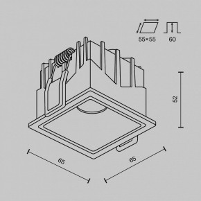 Встраиваемый светильник Maytoni Alfa LED DL043-01-10W3K-SQ-W-1 в Можге - mozhga.ok-mebel.com | фото 8