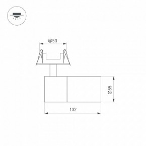 Встраиваемый светильник на штанге Arlight LGD-ARTEMIS-BUILT-FLAP-R55-12W 051796 в Можге - mozhga.ok-mebel.com | фото 6