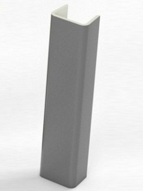 Торцевая заглушка  для цоколя h100 мм (Алюминий, Белый, Черный, Сонома) в Можге - mozhga.ok-mebel.com | фото