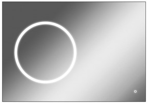 Зеркало Eclipse 120 black с подсветкой Sansa (SE1033Z) в Можге - mozhga.ok-mebel.com | фото