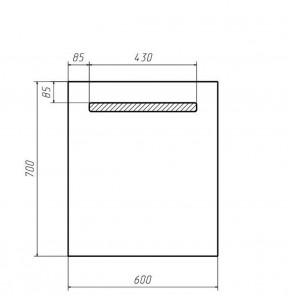 Зеркало Good Light 60 с подсветкой Домино (GL7004Z) в Можге - mozhga.ok-mebel.com | фото 2