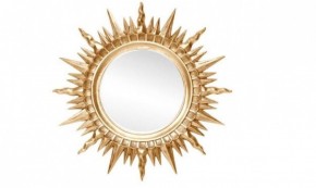 Зеркало круглое золото (1810(1) в Можге - mozhga.ok-mebel.com | фото 1